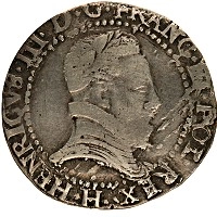 Продать Монеты Франция 1/2 франка 1574 Серебро