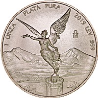 Продать Монеты Мексика 1 унция 2019 Серебро