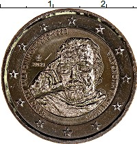 Продать Монеты Греция 2 евро 2019 Биметалл