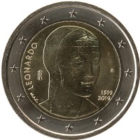 Продать Монеты Италия 2 евро 2019 Биметалл