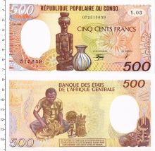 Продать Банкноты Конго 500 франков 1990 