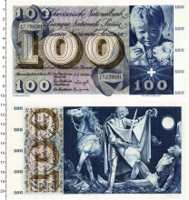 Продать Банкноты Швейцария 100 франков 1957 
