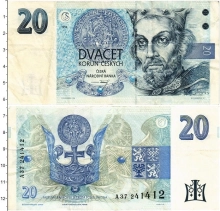 Продать Банкноты Чехия 20 крон 1994 