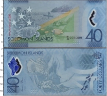 Продать Банкноты Соломоновы острова 40 долларов 2018 Пластик