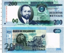 Продать Банкноты Мозамбик 200 метикаль 2011 