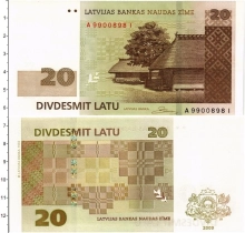 Продать Банкноты Латвия 20 лат 2009 