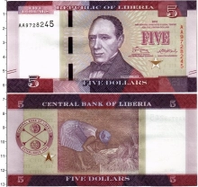 Продать Банкноты Либерия 5 долларов 2016 