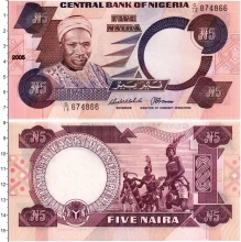 Продать Банкноты Нигерия 5 найра 2005 