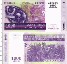 Продать Банкноты Мадагаскар 1000 ариари 2004 