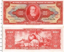 Продать Банкноты Бразилия 100 крузейро 1963 
