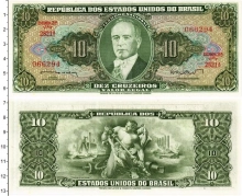 Продать Банкноты Бразилия 10 крузейро 1962 