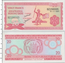 Продать Банкноты Бурунди 20 франков 2007 
