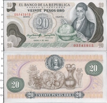 Продать Банкноты Колумбия 20 песо 1983 