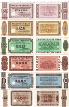 Продать Банкноты ФРГ Набор из 6 бон 1973 