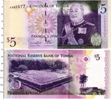 Продать Банкноты Тонга 5 панга 2008 
