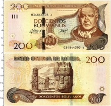Продать Банкноты Боливия 200 боливиано 1986 