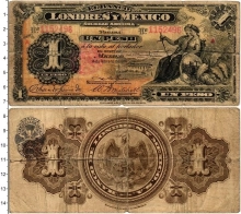 Продать Банкноты Мексика 1 песо 1914 