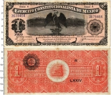 Продать Банкноты Мексика 1 песо 1914 
