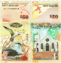 Продать Банкноты Бермудские острова 50 долларов 2009 