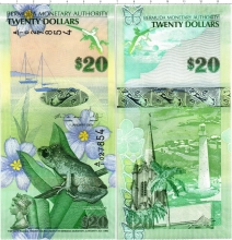 Продать Банкноты Бермудские острова 20 долларов 2009 
