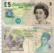 Продать Банкноты Великобритания 5 фунтов 2002 