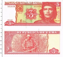 Продать Банкноты Куба 3 песо 2005 