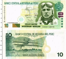 Продать Банкноты Перу 10 соль 2006 