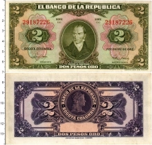 Продать Банкноты Колумбия 2 песо 1955 
