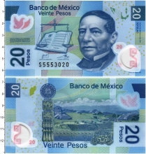 Продать Банкноты Мексика 20 песо 0 Пластик