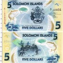 Продать Банкноты Соломоновы острова 5 долларов 2019 Пластик