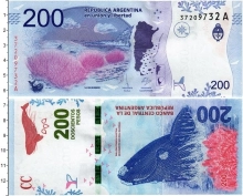 Продать Банкноты Аргентина 200 песо 2016 