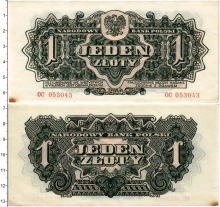 Продать Банкноты Польша 1 злотый 1944 