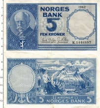 Продать Банкноты Норвегия 5 крон 1962 