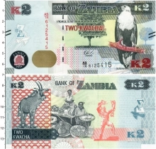 Продать Банкноты Замбия 2 квачи 2012 