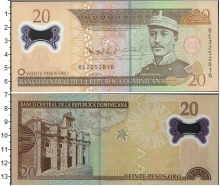 Продать Банкноты Доминиканская республика 20 песо 2009 Пластик