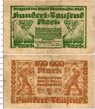 Продать Банкноты Германия : Нотгельды 100000 марок 1923 