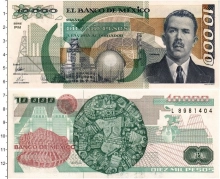 Продать Банкноты Мексика 10000 песо 1989 