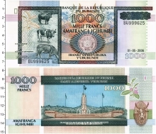 Продать Банкноты Бурунди 1000 франков 2006 