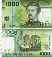 Продать Банкноты Чили 1000 песо 2011 Пластик