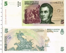 Продать Банкноты Аргентина 5 песо 1998 