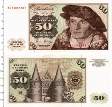 Продать Банкноты ФРГ 50 марок 1980 