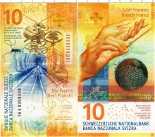 Продать Банкноты Швейцария 10 франков 2017 