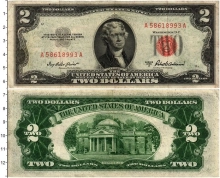 Продать Банкноты США 2 доллара 1953 Пластик