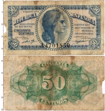 Продать Банкноты Испания 50 сентим 1937 