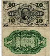 Продать Банкноты США 10 центов 1863 