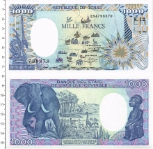 Продать Банкноты Чад 1000 франков 1992 