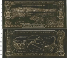 Продать Банкноты Антигуа и Барбуда 30 долларов 1983 Пластик