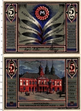 Продать Банкноты Германия : Нотгельды 5 марок 1922 