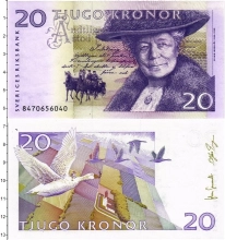 Продать Банкноты Швеция 20 крон 1991 