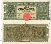 Продать Банкноты Италия 50 лир 1943 